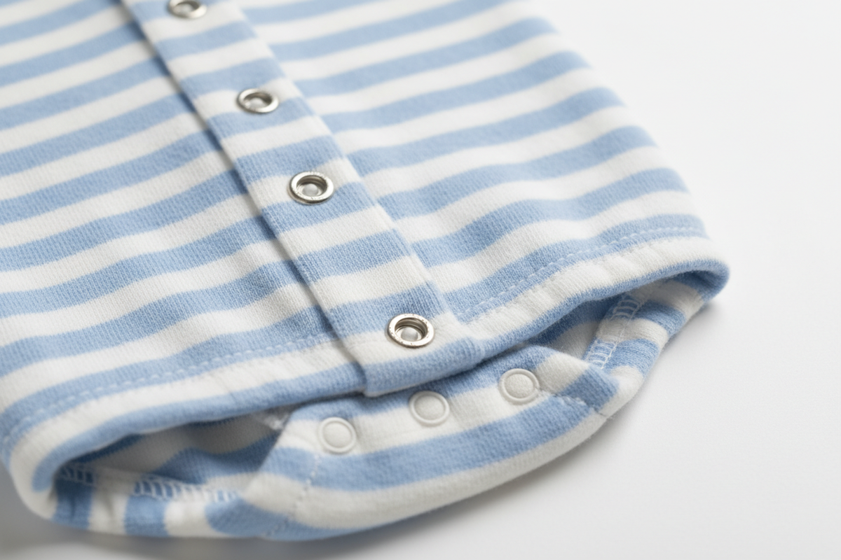 Baby Boy Striped Romper - Detail