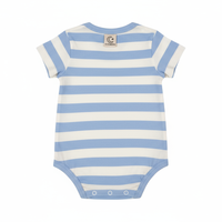 Baby Boy Striped Romper - Back View