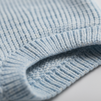 Knitted Cotton Fabric Texture Close-up